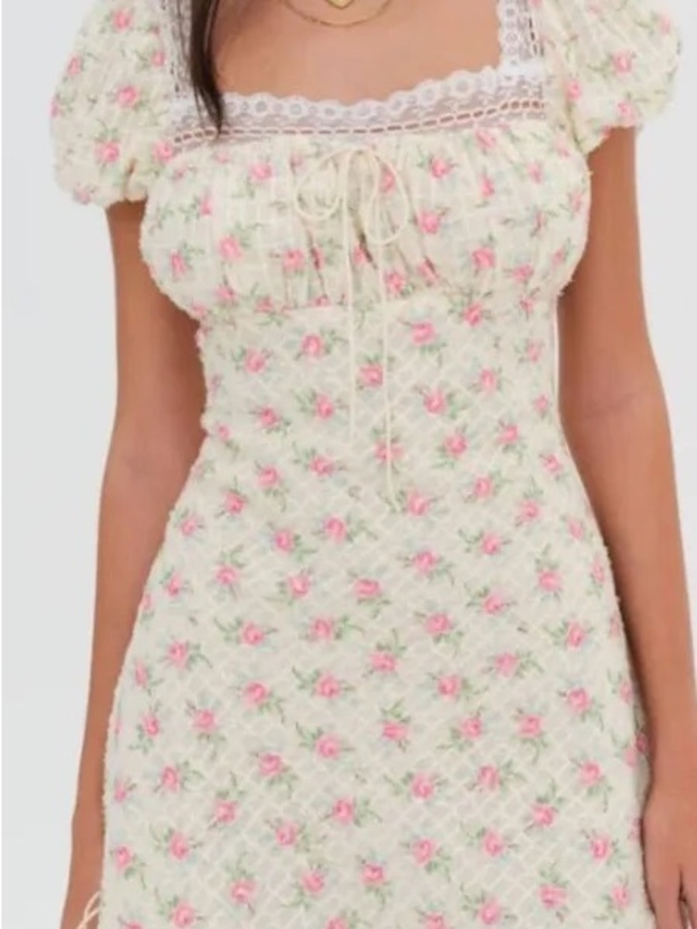 For love and lemons floral Maxine mini dress
